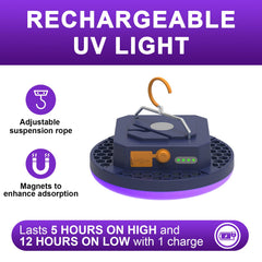 Iodoo rechargeable lantern 10000mAh powering lights and USB charging