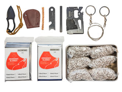 iOutdoooer emergency fire starter six magnesium bags sparks reliably in wet weather