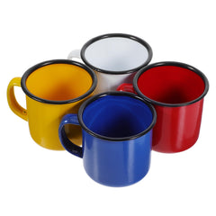 Ipetboom enamel mug set with a vintage design for outdoor and home use.