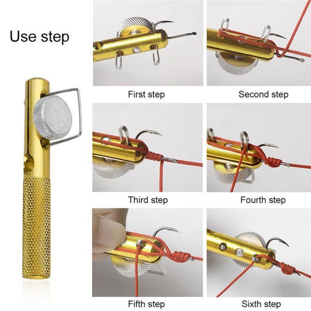 Two-piece knotter set in gold finish