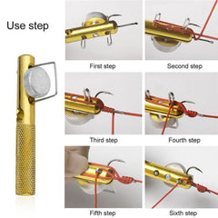 Two-piece knotter set in gold finish
