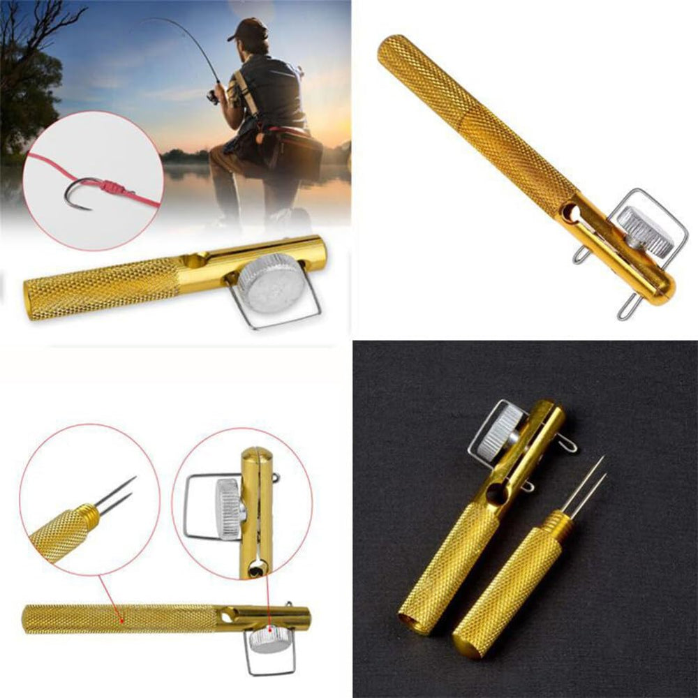 Precision knotter device for secure fishing knots