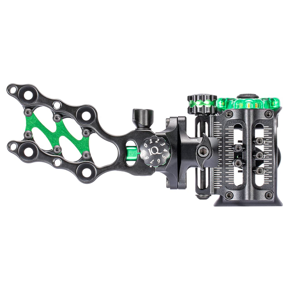 IQ Bowsights Micro 5-pin angled mounting bar aids versatile bow setups