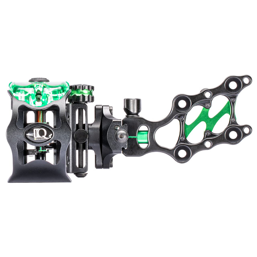 IQ Bowsights Micro 5-pin laser-etched marks simplify windage and elevation tuning