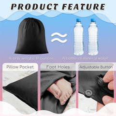 Irenare self tan sleep sack breathable fabric for comfortable airflow during tanning and sleeping