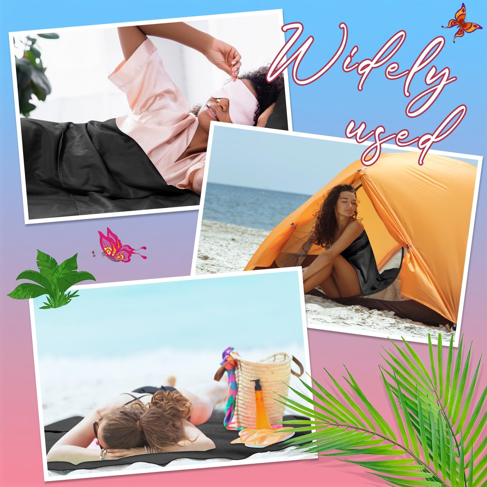 Irenare self tan sleep sack elastic straps keep the bag in place all night