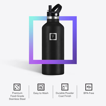 IRON °FLASK 18/8 stainless steel, BPA-free for clean hydration