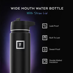 IRON °FLASK 18-8 stainless steel BPA-free bottle for safe, rust-resistant hydration.