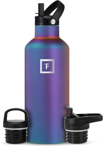 IRON °FLASK Aurora 32oz bottle ready for rugged outdoor hydration on hikes