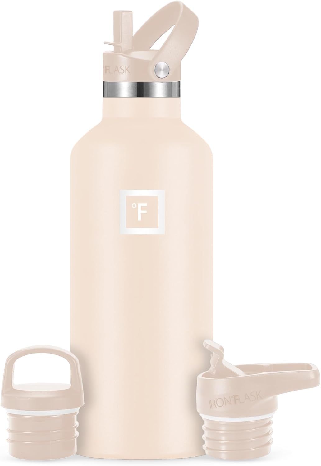 IRON °FLASK camping 32oz sand bottle for dependable outdoor hydration.