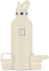 IRON °FLASK cashmere-cream bottle closeup showcasing durable finish for daily hydration