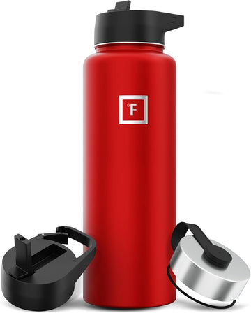 IRON °FLASK 40 oz hydration bottle ready for outdoor adventures with sweat-free insulation
