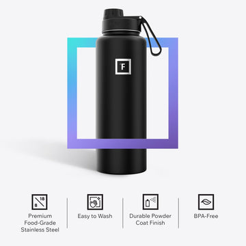 IRON °FLASK flip lid with handle 40 oz for one-handed sipping