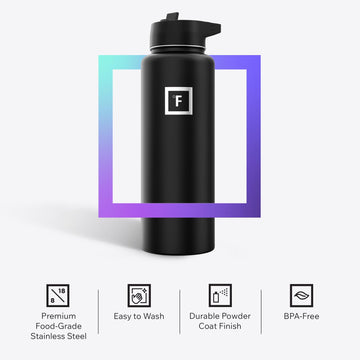 IRON °FLASK on trail demonstrates reliable hydration during outdoor hikes