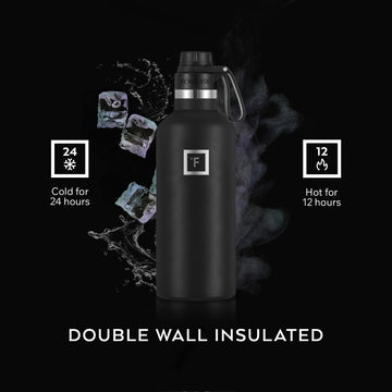 IRON °FLASK triple lids demonstrate versatile, spill-free hydration options.