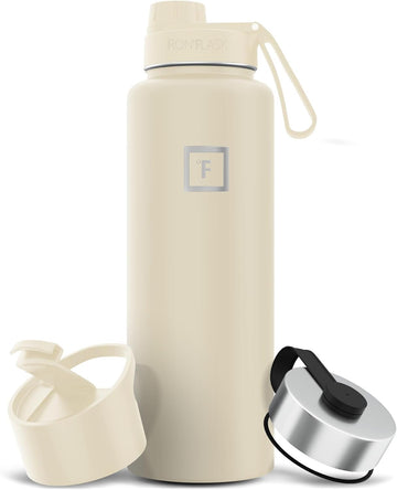 IRON °FLASK wide-mouth spout 40 oz for easy pouring and ice addition