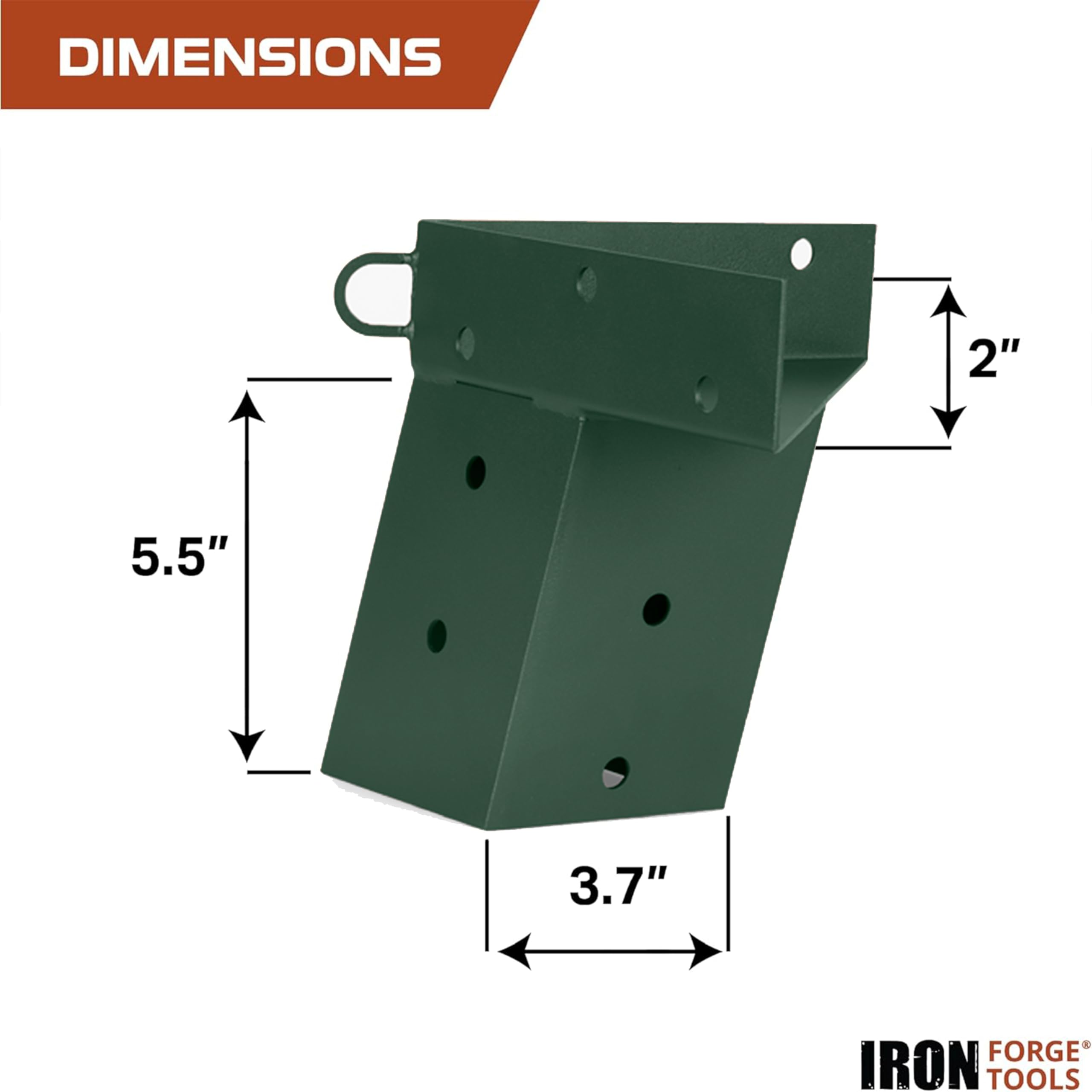 Iron Forge Tools deer stand brackets 8-degree angle support for stability