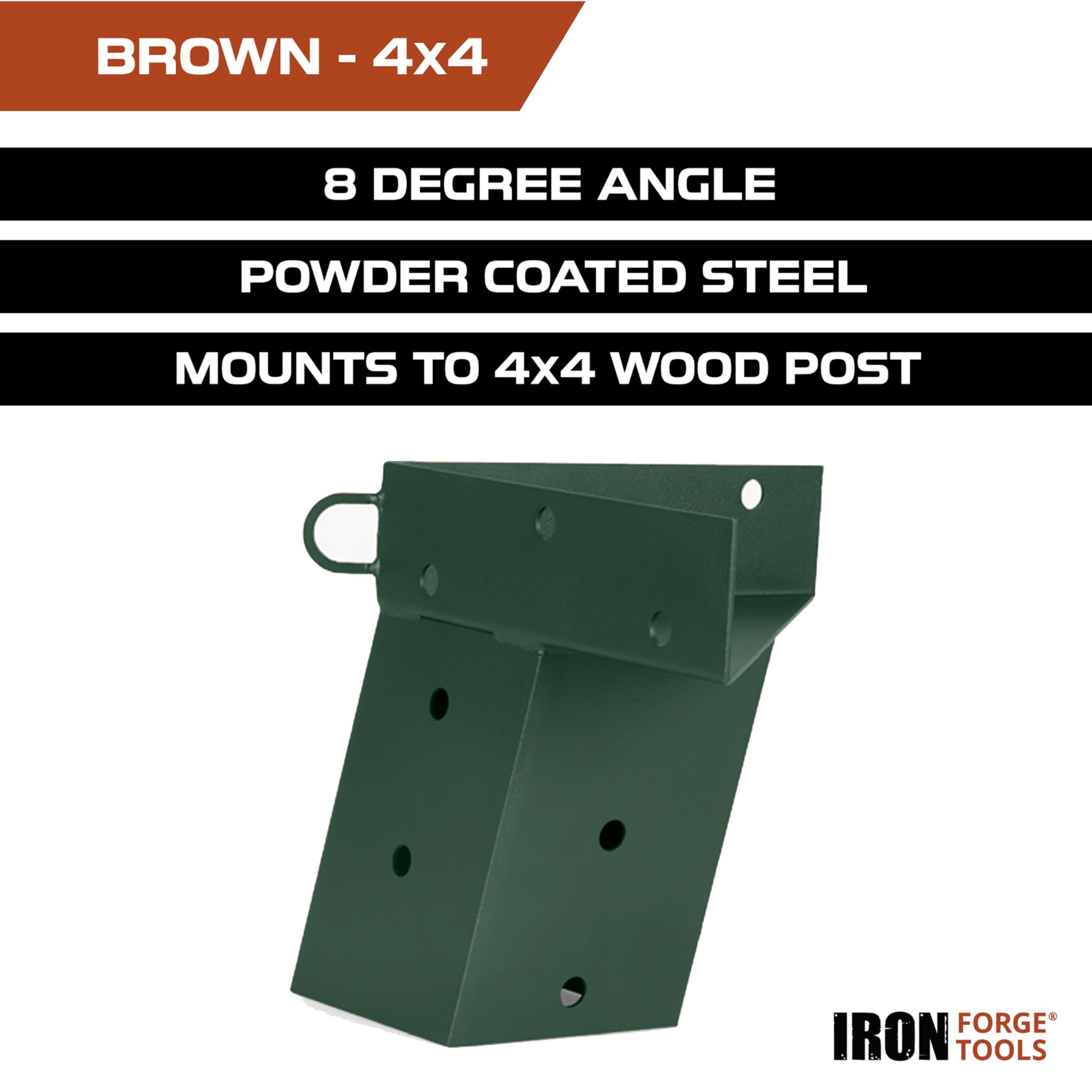 Iron Forge Tools deer stand brackets pre-drilled holes simplify fast assembly