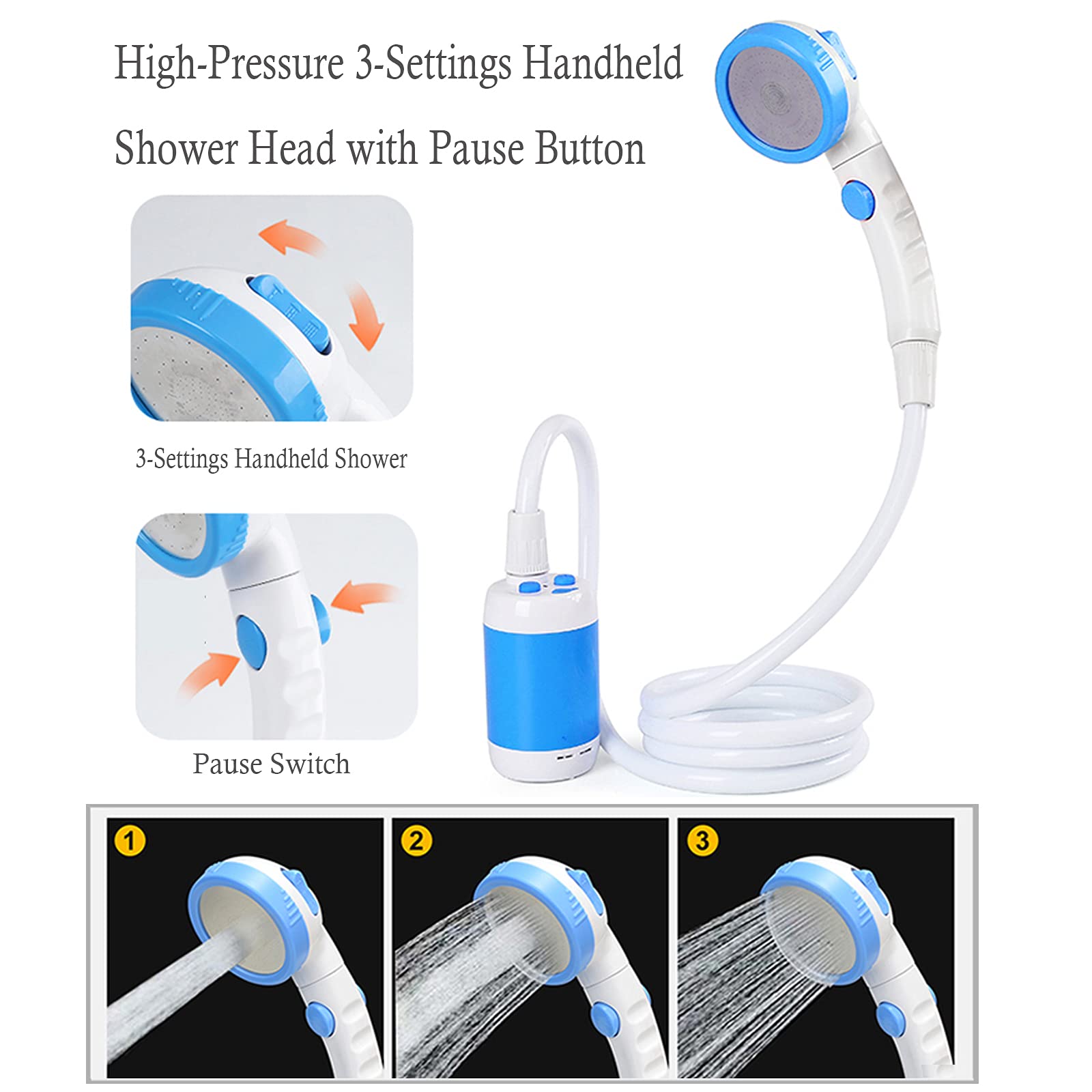 Iron Hammer camp shower battery pack powers reliable performance anywhere.