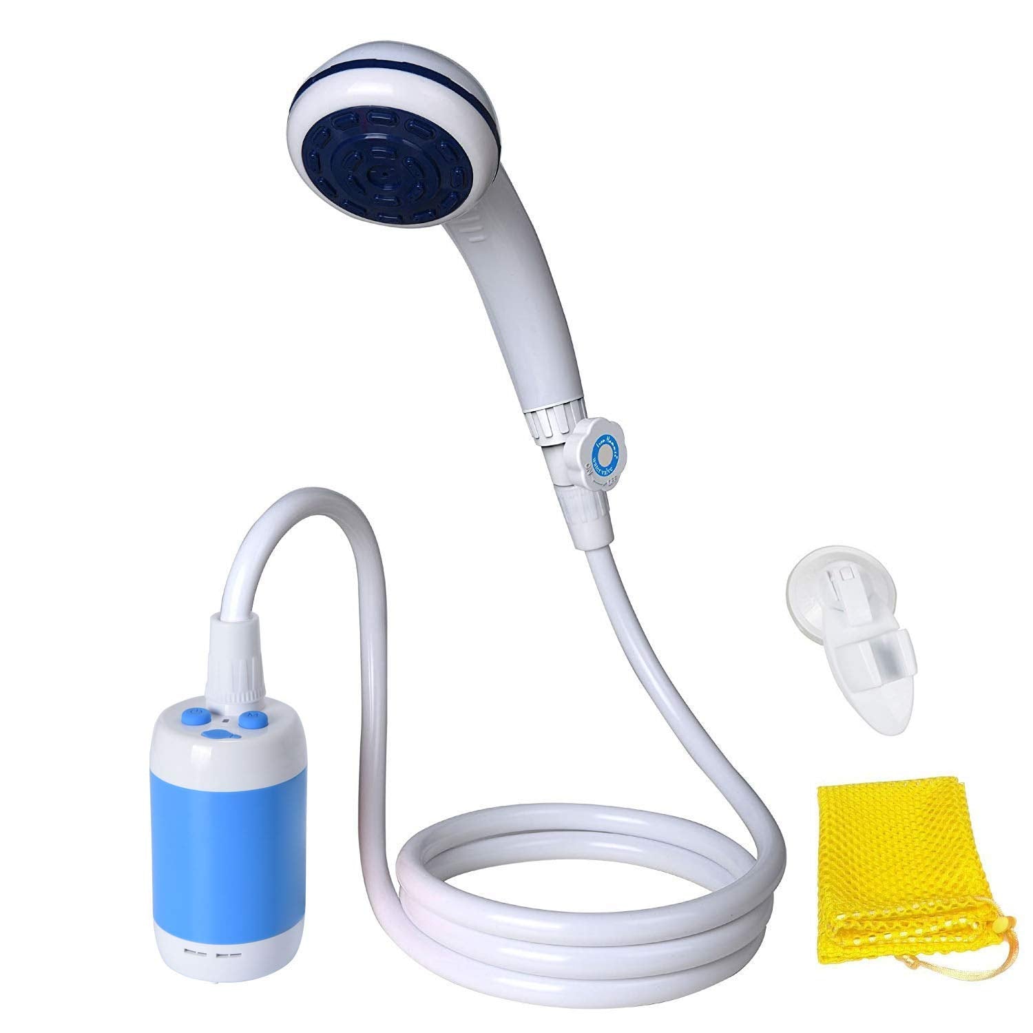 Iron Hammer portable shower battery power enables reliable outdoor cleaning with steady flow.