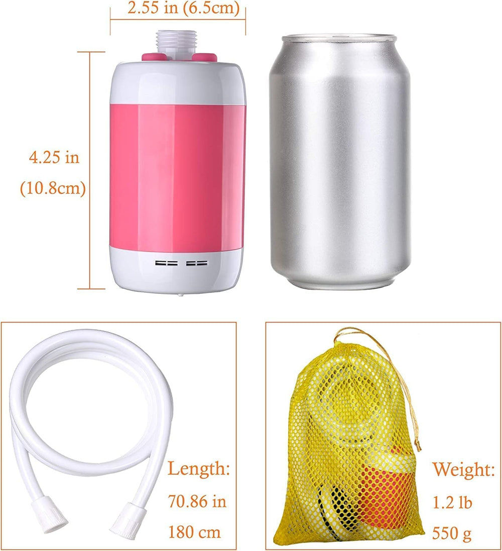 Iron Hammer portable shower water-flow-control highlights adjustable pressure for different washing needs.