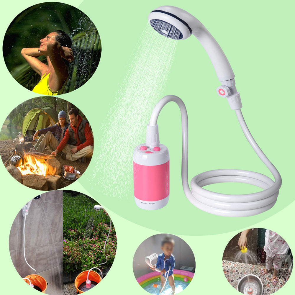 Iron Hammer portable shower water flow options enable gentle rinse or powerful spray