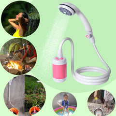 Iron Hammer portable shower water flow options enable gentle rinse or powerful spray