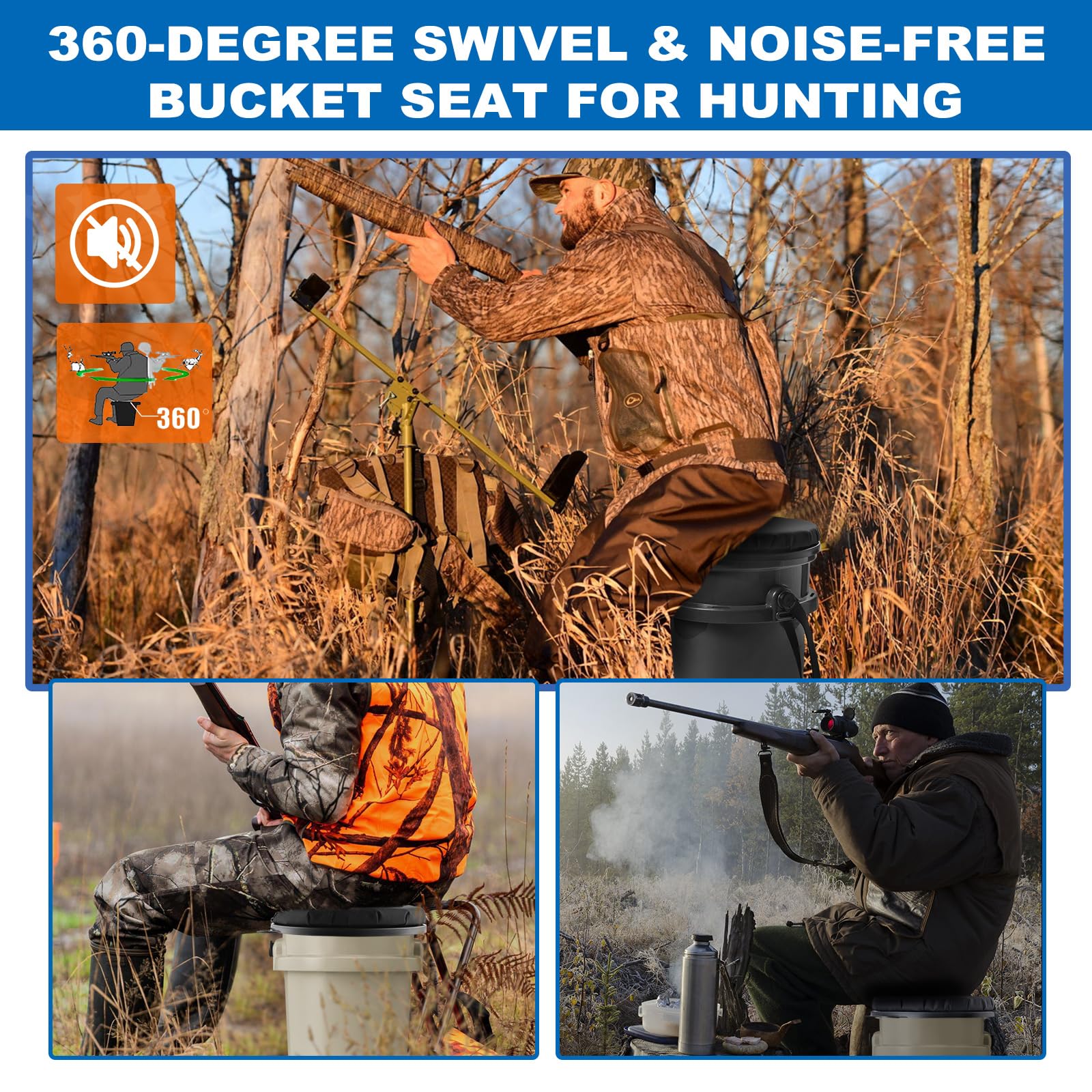 Ironraw bucket seat supports organized load-out with quick access during outdoor tasks.