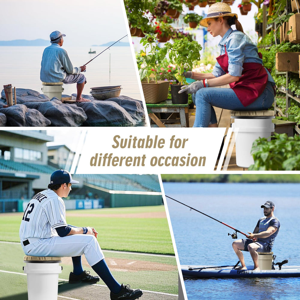 Ironraw outdoor multiuse seat suitable for hunting, fishing, camping, gardening, and maintenance tasks.
