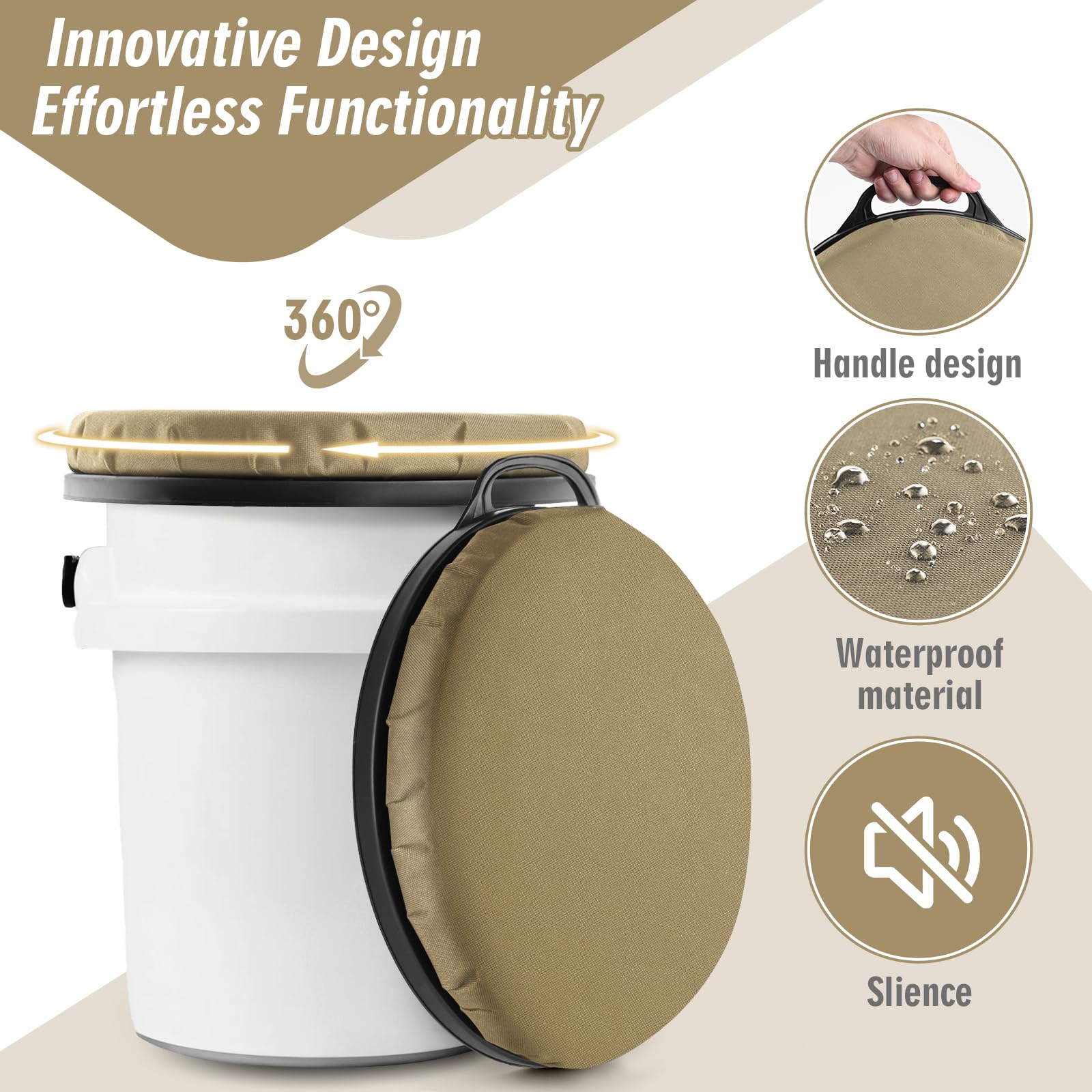 Ironraw waterproof memory foam liner offers comfort without soaking when rain or dew is present.