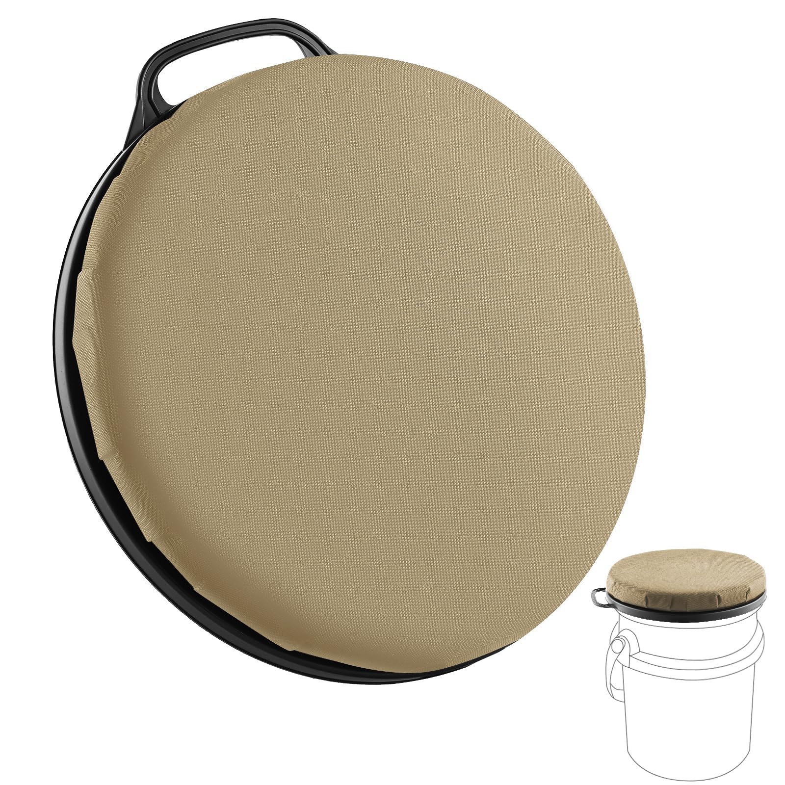 Ironraw Yeti bucket-seat foam cushion provides soft, supportive seating for long outdoor sessions on rugged terrain.
