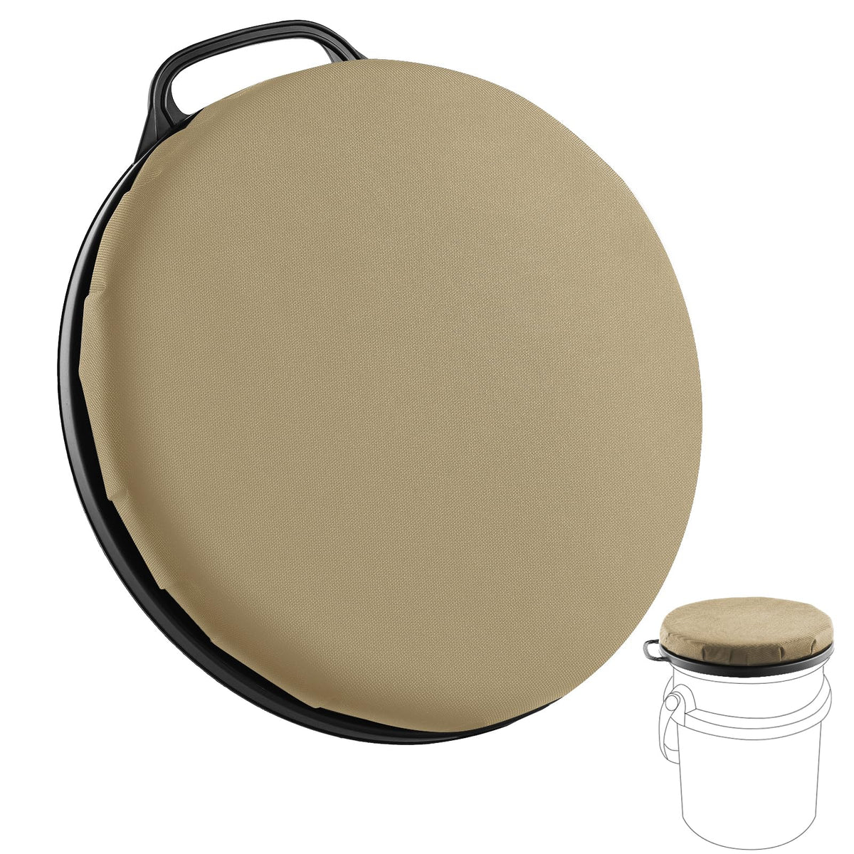 Ironraw Yeti bucket-seat foam cushion provides soft, supportive seating for long outdoor sessions on rugged terrain.