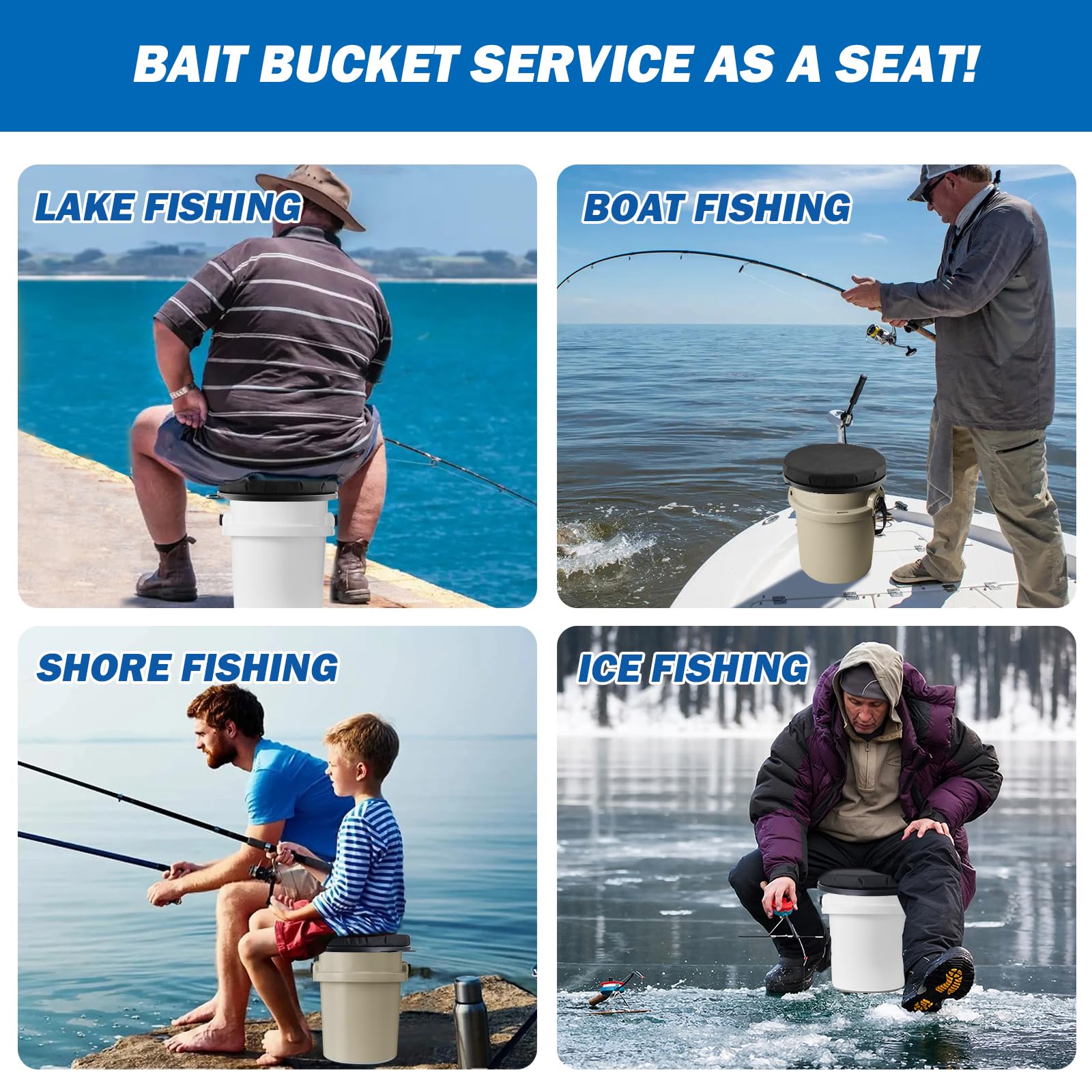 Ironraw Yeti bucket seat suited for hunting and camping scenarios.