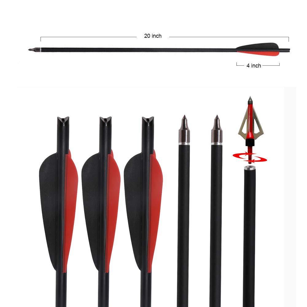 IRQ 100gr broadheads with three blades for clean cuts.