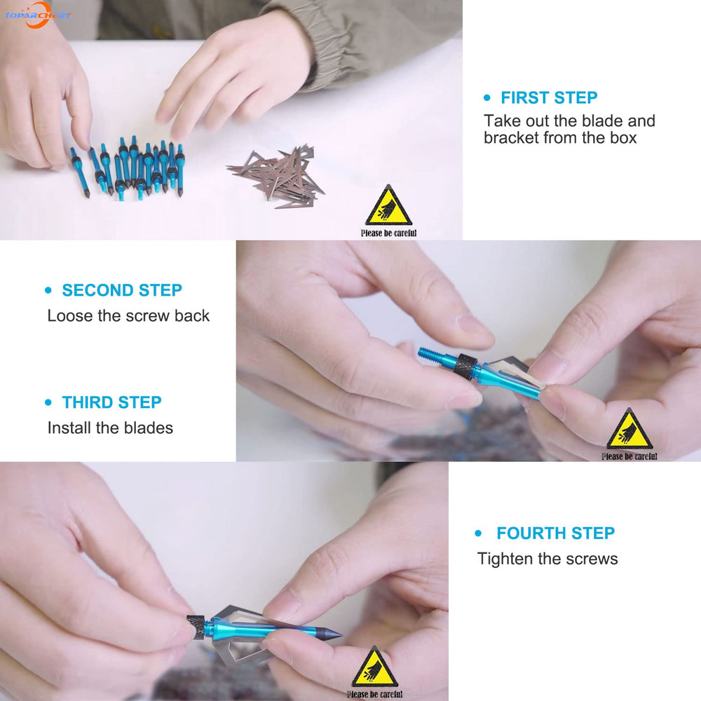 IRQ red bolts and black broadheads for clear visibility.