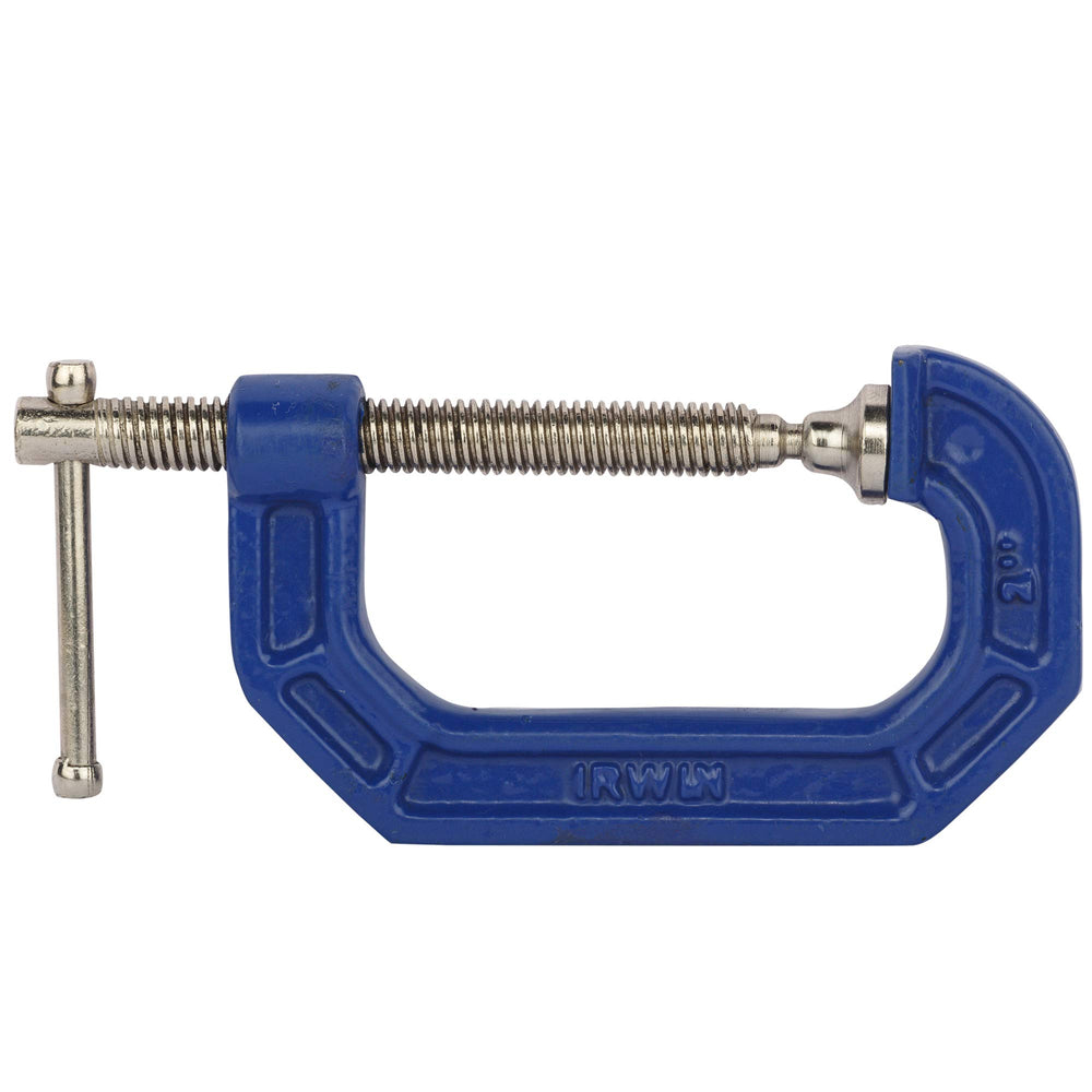Close-up of IRWIN 225102ZR mechanism with double-threaded screw for quick pressure.