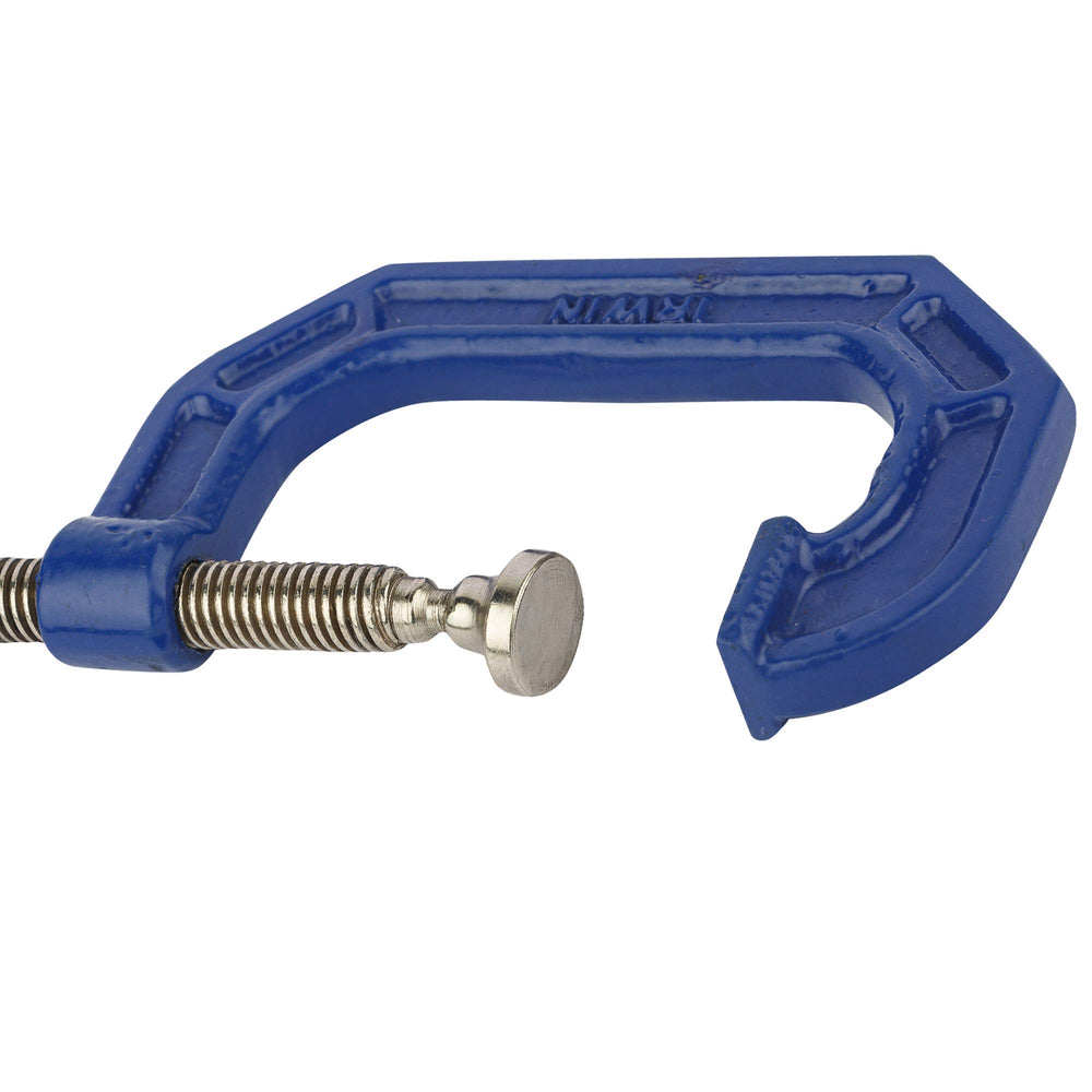 Detail of the double-threaded screw on IRWIN 225102ZR clamp.