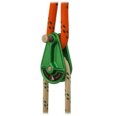 ISC Compact Rigging Pulley side view highlighting lightweight aluminum body and robust pin.