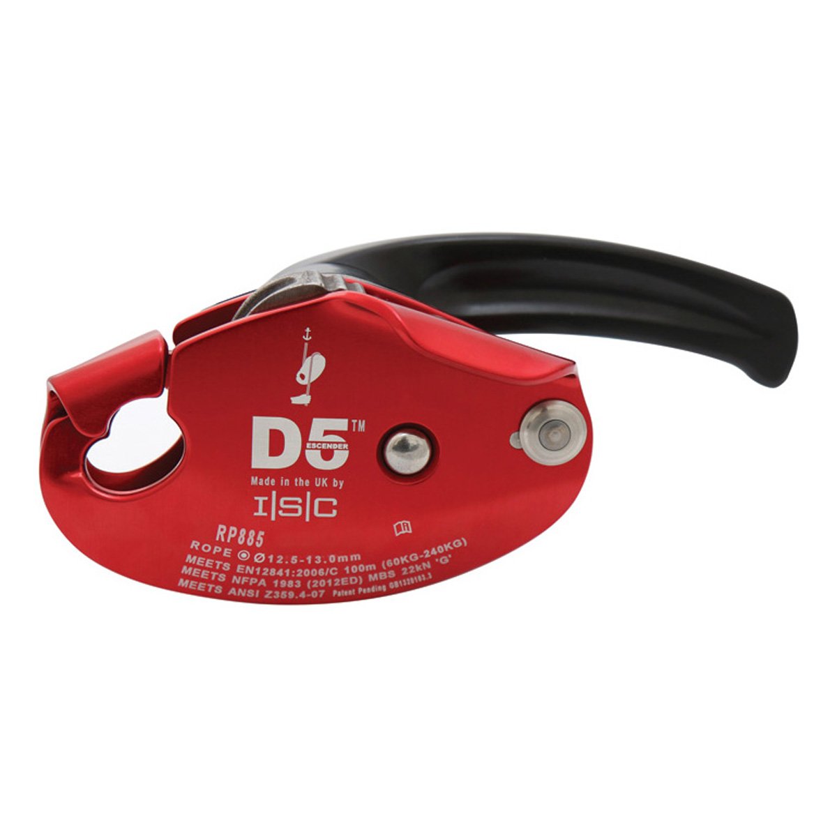 ISC D5 side lock closure enables quick secure attachment during operations.