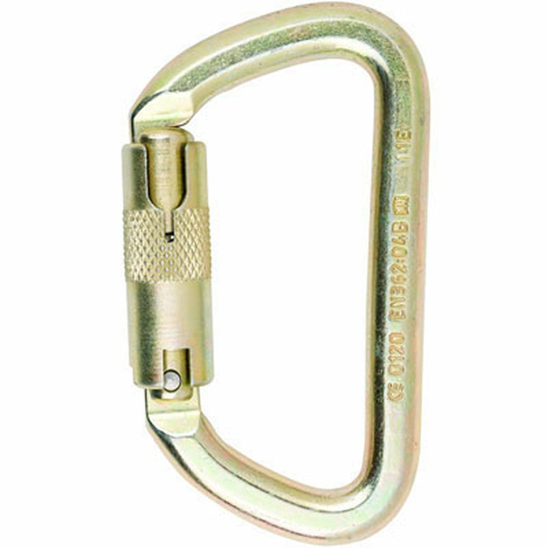 ISC Off-Set D steel carabiner with 3/4-inch gate for reliability.