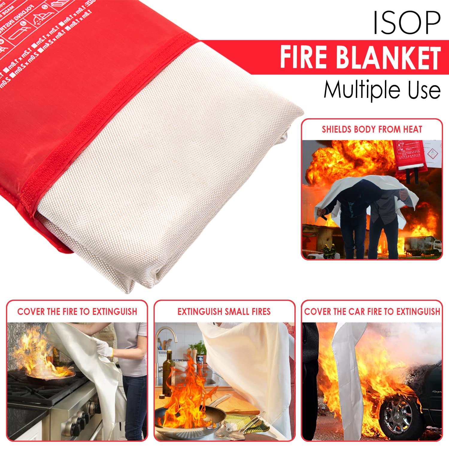 Close-up of ISOP fibreglass material showing durable heat resistance.