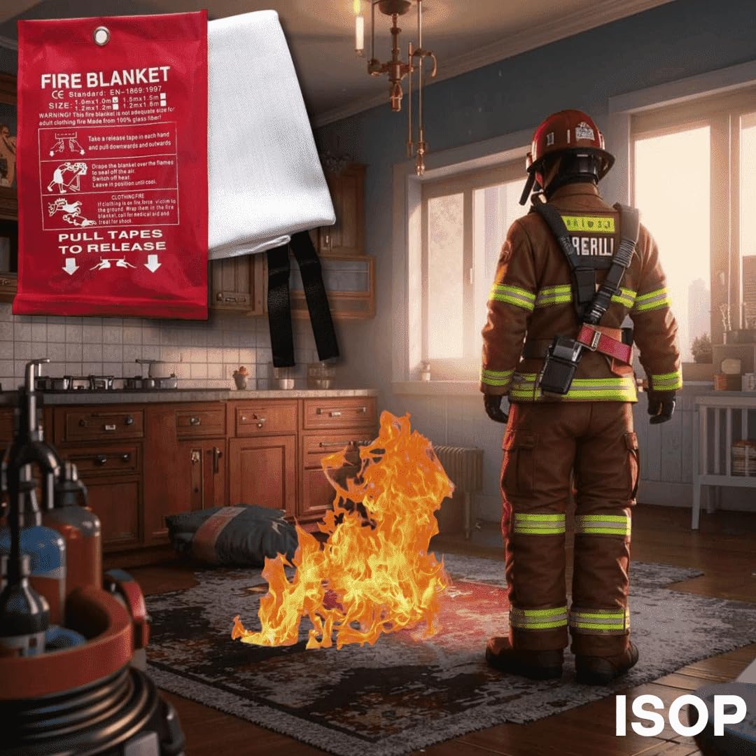 ISOP fireproof blanket 70x78 one-time-use safety solution