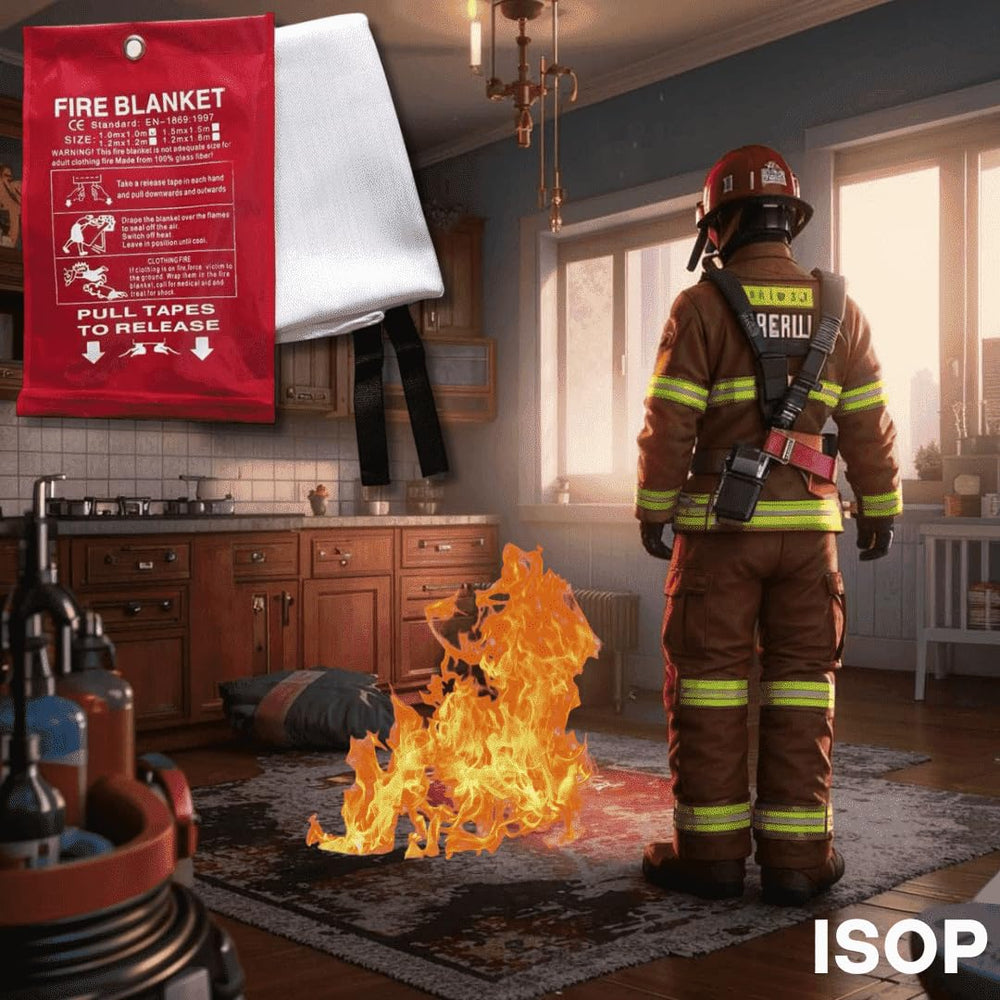 ISOP fireproof blanket 70x78 one-time-use safety solution