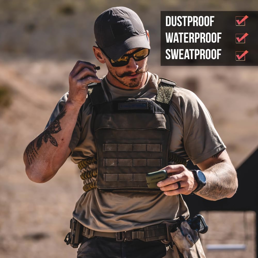 ISOtunes charging case keeps buds charged and ready.