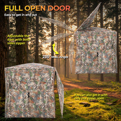 ITEFDTUTNE hunting blind hub construction and elastic bands provide sturdy weather resistance.