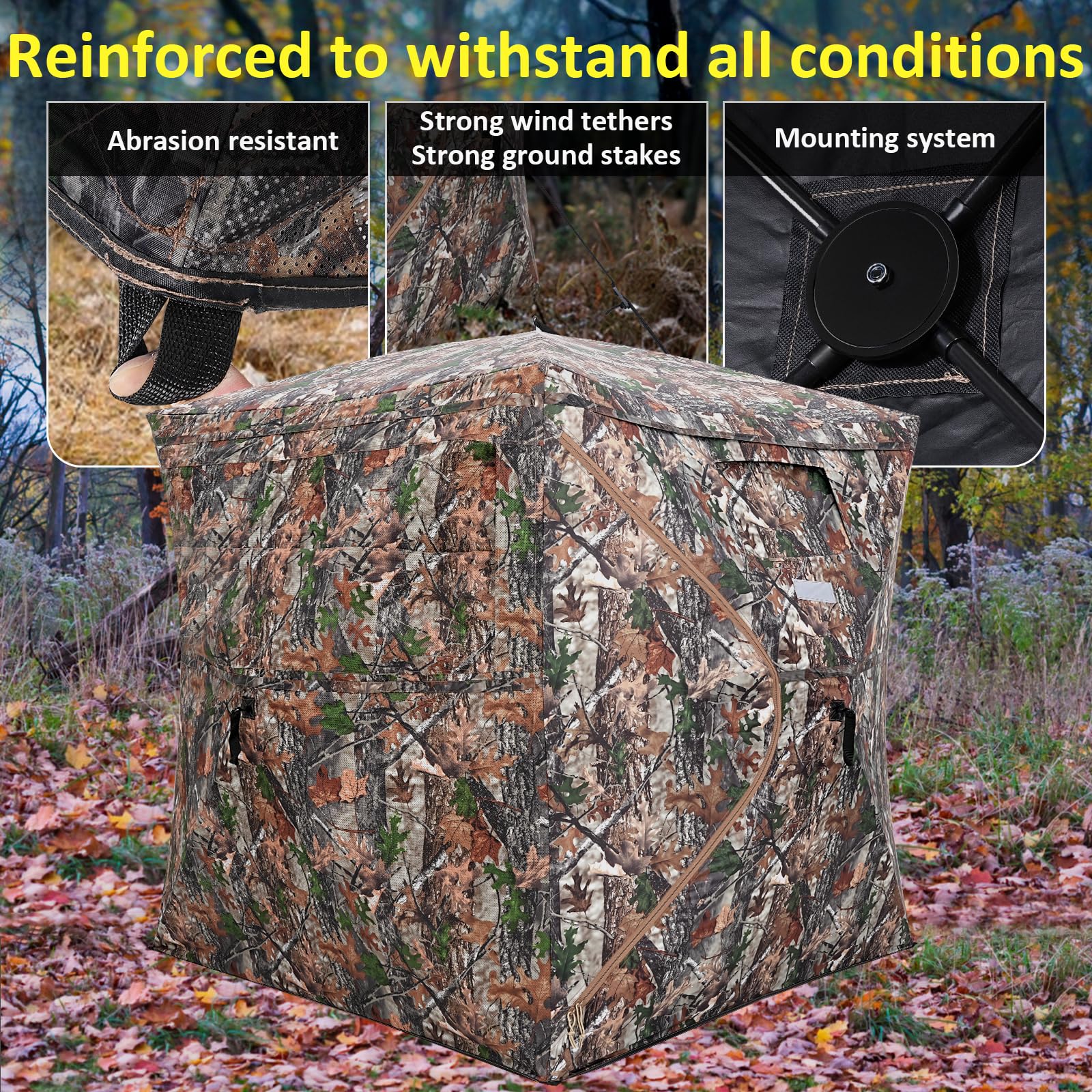 ITEFDTUTNE 2-3 person hunting blind for shared field setups.