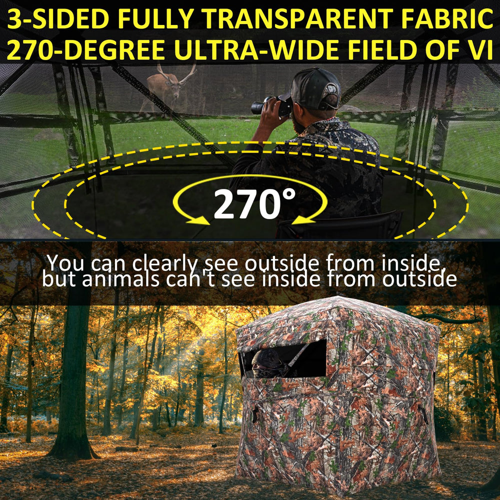 ITEFDTUTNE camouflage exterior blends with habitat for natural concealment.