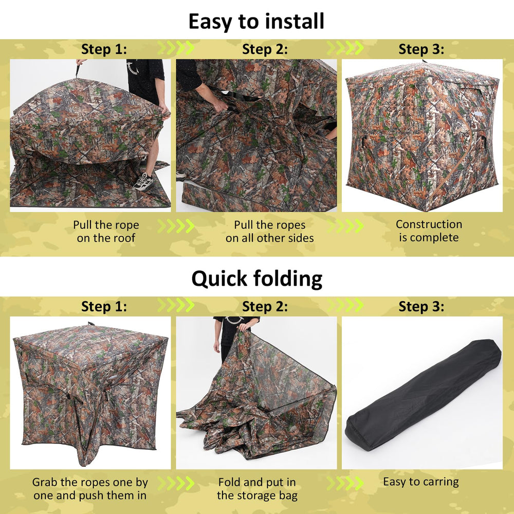 ITEFDTUTNE easy pop-up setup and carrying bag for quick field transport.