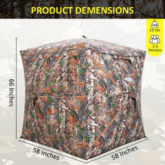 ITEFDTUTNE hunting blind sliding windows enable quiet adjustments without startling game.