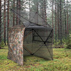 ITEFDTUTNE hunting blind window close-up showing silent fabric for stealthy hunts.